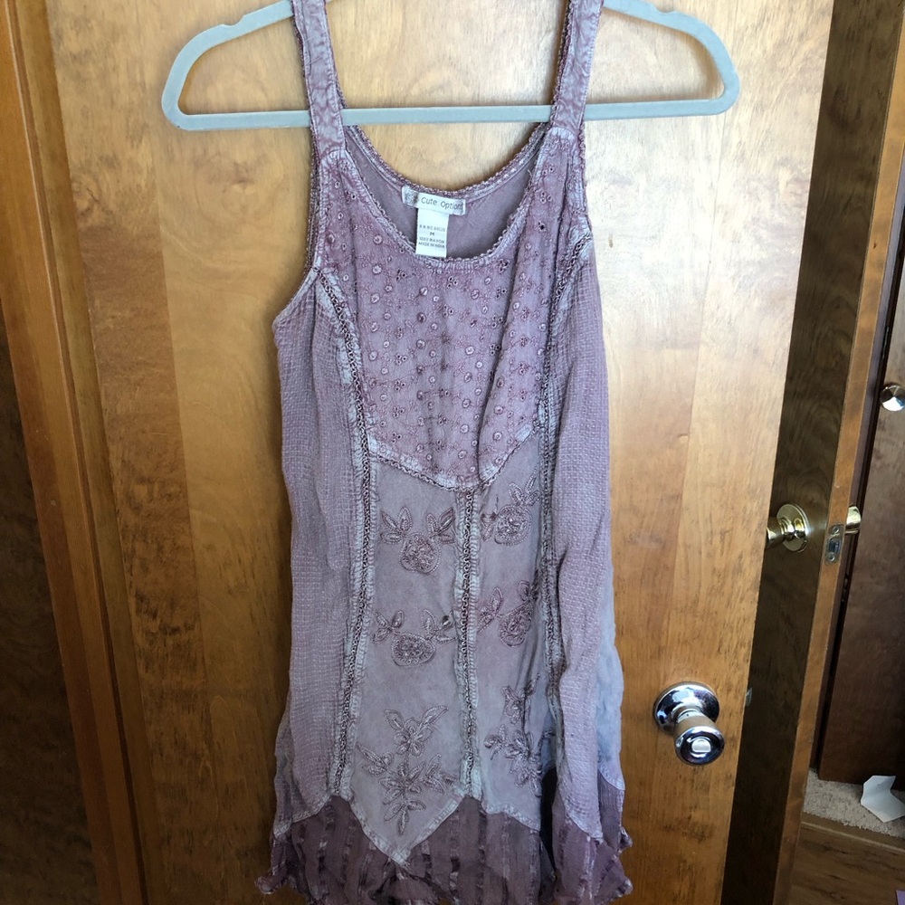 Purple Sleeveless Dress